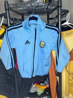 Adidas Argentina National Team Full Zip Track Jacket Size 8